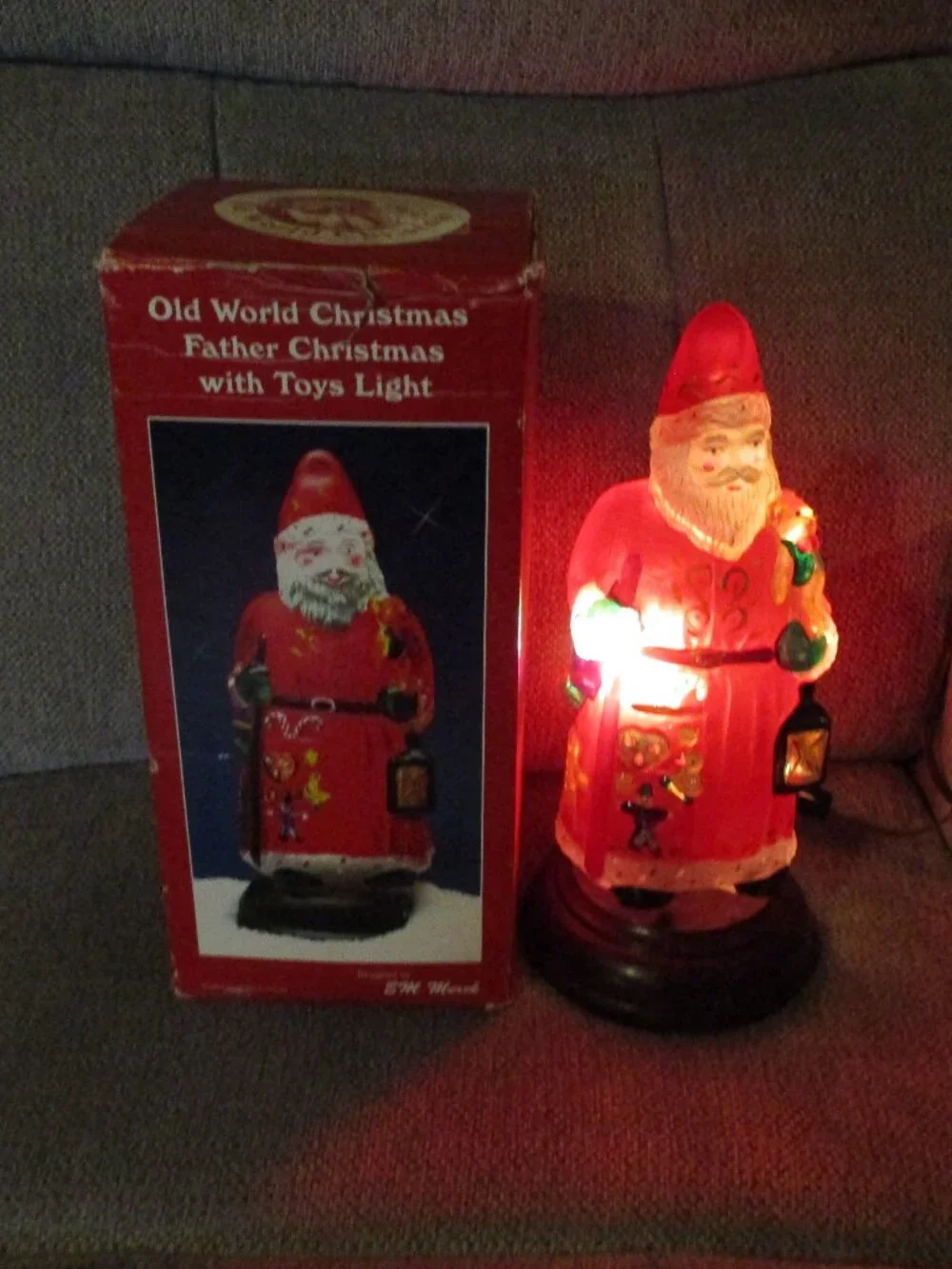 Old World Christmas Santa Light Father Christmas with Toys